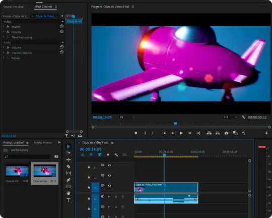 Imagem ilustrativa do Adobe Premiere