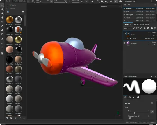 Imagem ilustrativa do Substance Painter